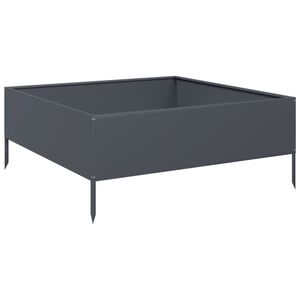 vidaXL Hochbeet Anthrazit 100x100x41 cm Stahl