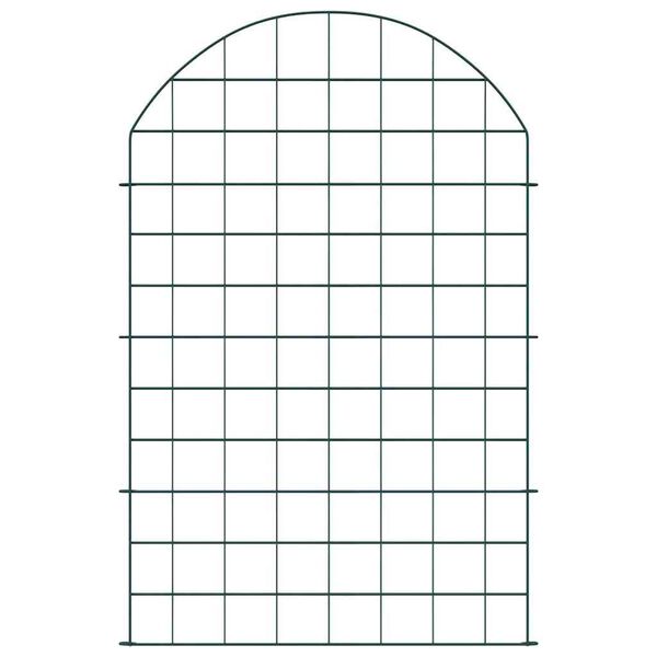 vidaXL Teichzaun Set 8 pcs Grün 50 x 80 cm Stahl