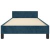 vidaXL Bettgestell ohne Matratze Dunkelblau 100x200 cm Samt