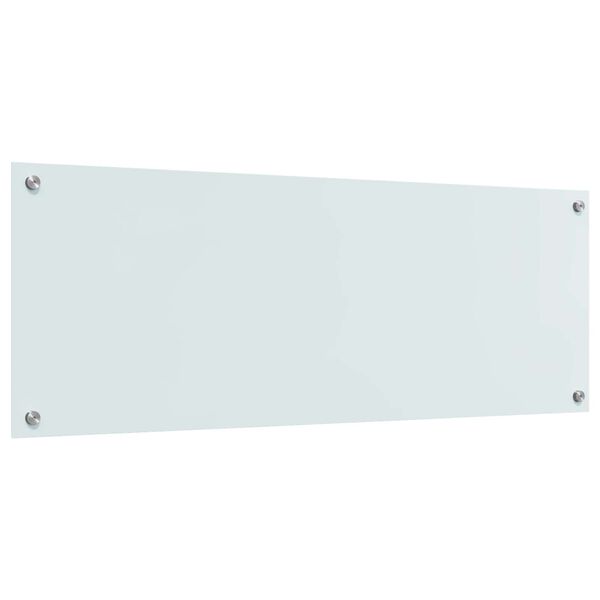 vidaXL K&uuml;chenr&uuml;ckwand Wei&szlig; 110 x 40 x 0,6 cm Geh&auml;rtetes Glas
