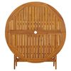 vidaXL Klappbarer Gartentisch 110 cm Massivholz Akazie