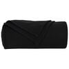 vidaXL Wohndecken 24 pcs Schwarz 240 x 220 cm Fleece