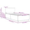 vidaXL Bettrahmen mit Kopfteil Sonoma-Eiche 90 x 200 cm Holzwerkstoff