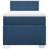 vidaXL Boxspringbett mit Matratze Blau 100x200 cm Stoff