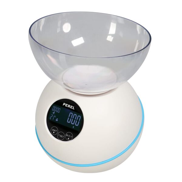 Perel Digitale K&uuml;chenwaage 5 kg Wei&szlig;