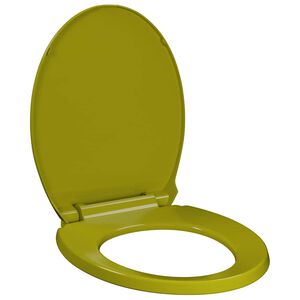 vidaXL Toilettensitz mit Absenkautomatik Gr&uuml;n Oval
