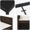 vidaXL Garten Essgruppe 5 pcs Braun Poly-Rattan