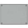 vidaXL Magnettafel Wandmontage Schwarz 80x60 cm Hartglas