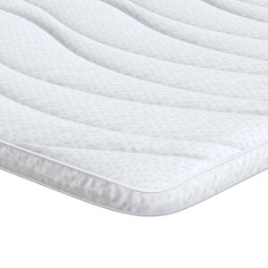 vidaXL Matratzenauflage Wei&szlig; 80 x 200 cm Strickstoff