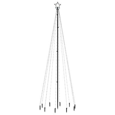 vidaXL LED-Weihnachtsbaum mit Erdnägeln Mehrfarbig 310 LEDs 300 cm