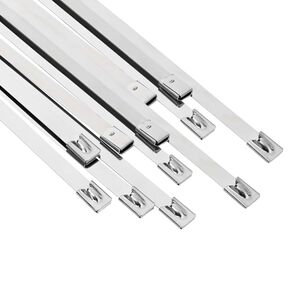 vidaXL Kabelbinder 12 stk. 7,9 x 600 mm Silber