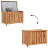 vidaXL Gartenbox 90x50x58 cm Massivholz Teak