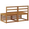 vidaXL 2er-Set Outdoor-Mittelsofa Massives Akazienholz Natur