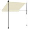 vidaXL Markise Einziehbar Creme 200x115 cm Stoff und Stahl