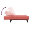 vidaXL Schlafsofa 2-Sitzer Rosa Samt