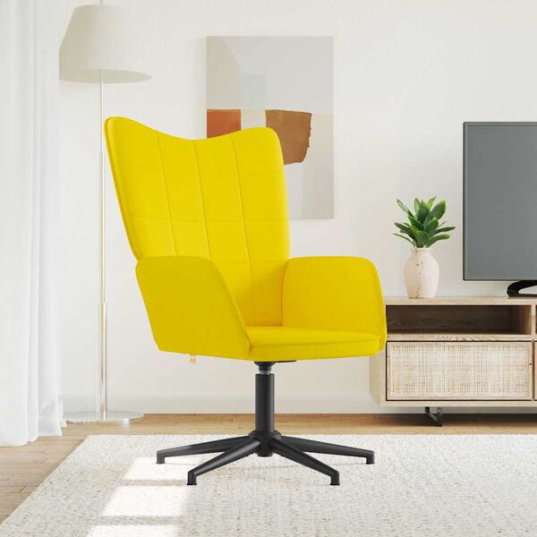 vidaXL Relaxsessel Senfgelb Stoff