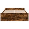 vidaXL Bettgestell mit Schubladen R&auml;uchereiche 120x190cm Holzwerkstoff