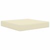 vidaXL Sofakissen f&uuml;r drau&szlig;en Creme 60 x 60 x 8 cm Polyester