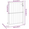 vidaXL Gartentor 100x120 cm Edelstahl