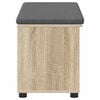 vidaXL Flurbank mit Kissen mit Regal Sonoma-Eiche 80 x 38 x 46 cm