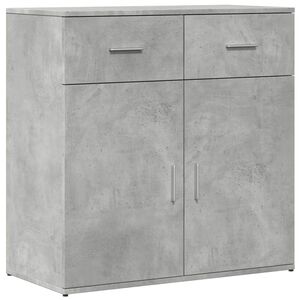vidaXL Sideboard Betongrau 79x38x80 cm Holzwerkstoff