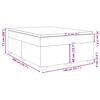 vidaXL Boxspringbett mit Matratze Grau 140x200 cm Kunstleder