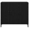 vidaXL Sideboard Schwarz Eichen-Optik 34 x 90 x 80 cm Holzwerkstoff