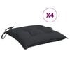 vidaXL Palettenkissen 4 Stk. Schwarz 50x50x7 cm Oxford-Gewebe