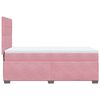 vidaXL Boxspringbett mit Matratze Rosa 90x200 cm Samt