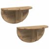 vidaXL Wandregal 2 pcs Artisan-Eiche 48 x 24 x 24 cm Holzwerkstoff