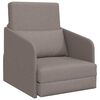 vidaXL Schlafsofa 60cm Taupe Stoff