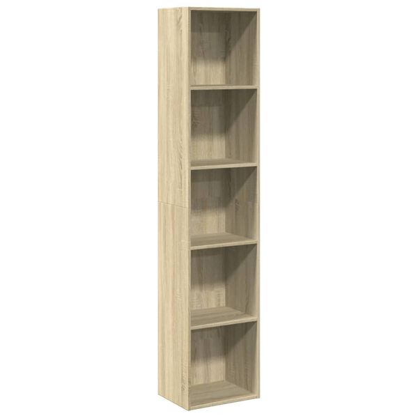 vidaXL Bücherregal Sonoma-Eiche 40x30x189 cm Holzwerkstoff