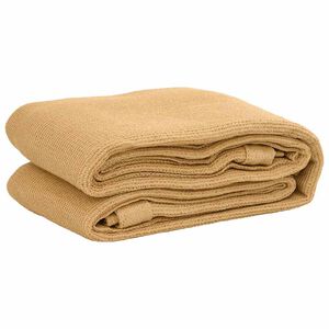 vidaXL Zeltteppich Sandfarbe 200x200 cm HDPE
