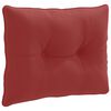 vidaXL R R&uuml;ckenkissen PUTTEN 100 % Polyester Weinrot 60 x 40 x 10 cm