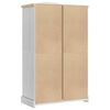 vidaXL Kleiderschrank Wei&szlig; 101 x 52 x 170 cm Massives Kiefernholz