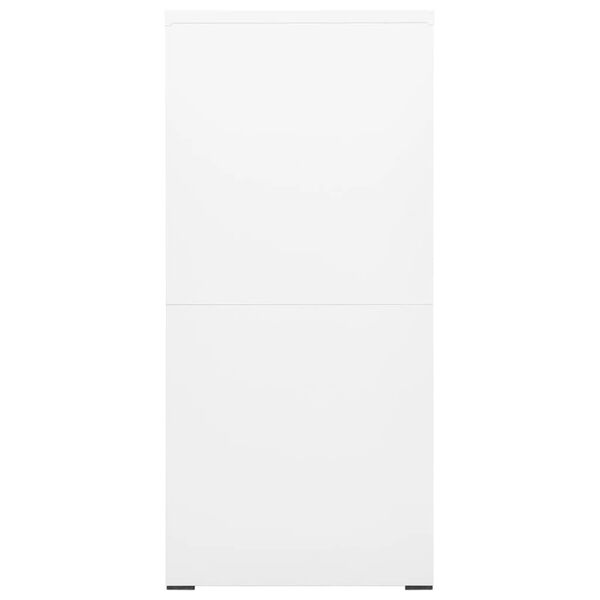 vidaXL Aktenschrank Wei&szlig; 46x62x133 cm Stahl