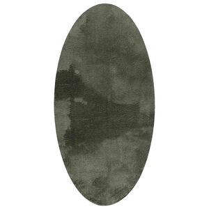 vidaXL Teppich HUARTE Waldgr&uuml;n 100 x 200 cm 100 % Polyester