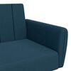 vidaXL Schlafsofa 2-Sitzer mit Fu&szlig;hocker Blau Samt
