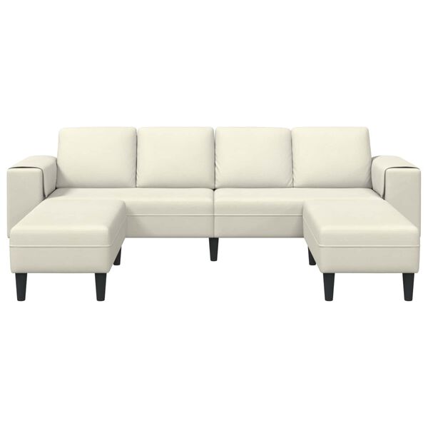 vidaXL Wohnzimmer Couch 3 pcs Creme