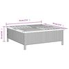 vidaXL Gartentisch Schwarz 70x70x25 cm Rattan und Akazienholz