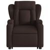 vidaXL Massagesessel mit Aufstehhilfe Dunkelbraun Stoff