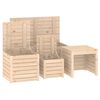 vidaXL 4-tlg. Gartenbox-Set Massivholz Kiefer