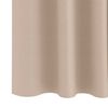 vidaXL Verdunkelungs-Vorh&auml;nge mit Ringen 2 pcs Taupe 260 x 140 cm