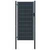 vidaXL Gartentor aus PVC und Stahl 100 x 164 cm Anthrazit