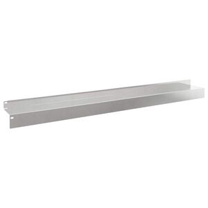 vidaXL Raseneinfassung 10 stk. 100 x 10 x 8 cm Stahl Silber
