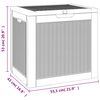 vidaXL Gartenbox Schwarz 55,5x43x53 cm Polypropylen