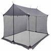 vidaXL Camping-Tarp mit Netzw&auml;nden Grau und Orange 270 x 210 x 210 cm