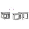 vidaXL Kaffeetisch Set 2 pcs Beton Grau Holzwerkstoff