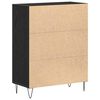 vidaXL Sideboard Schwarz Eichen-Optik 69,5 x 34 x 90 cm Holzwerkstoff
