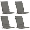 vidaXL 4-teiliges Hochlehner Kissenset GEMERT 4 pcs 100 % Polyester